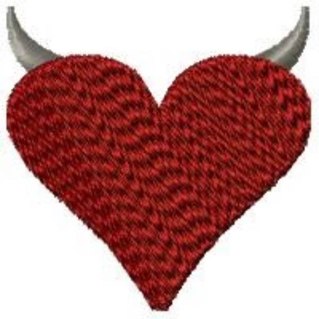 Picture of Devil Heart Machine Embroidery Design