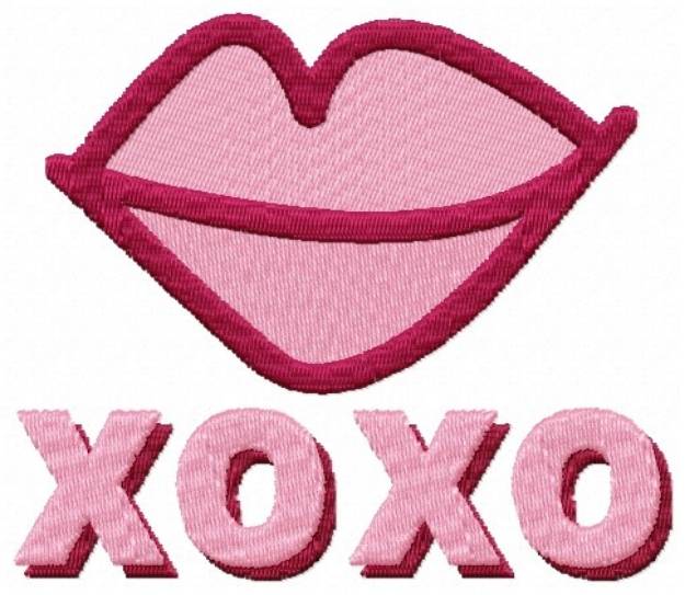 Picture of XOXO Lips Machine Embroidery Design