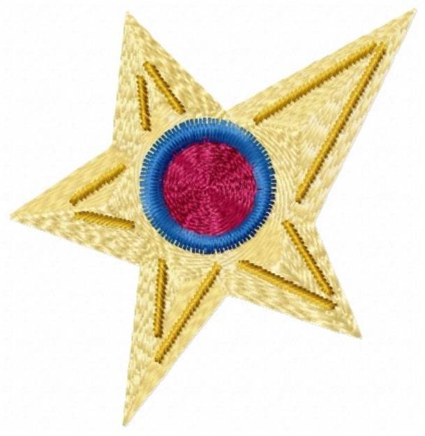 Picture of Holiday Star Machine Embroidery Design