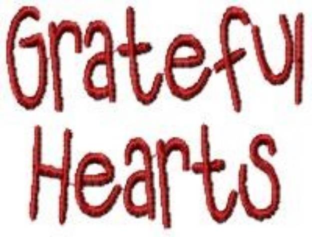 Picture of Grateful Hearts Machine Embroidery Design