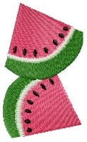 Watermelon Slices Machine Embroidery Design