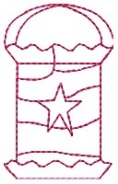 Picture of Xmas Star Decoration Machine Embroidery Design