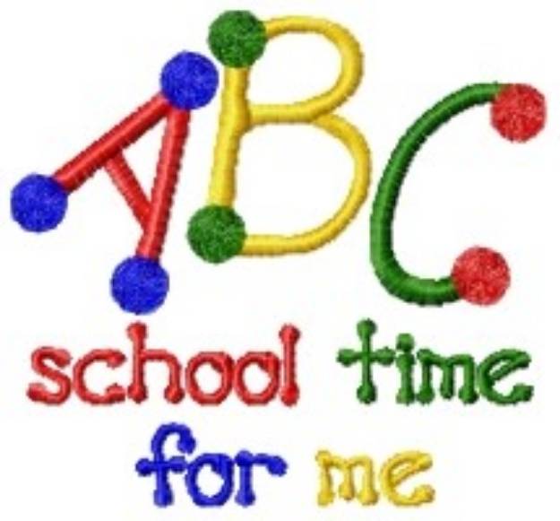 Picture of School Time Machine Embroidery Design