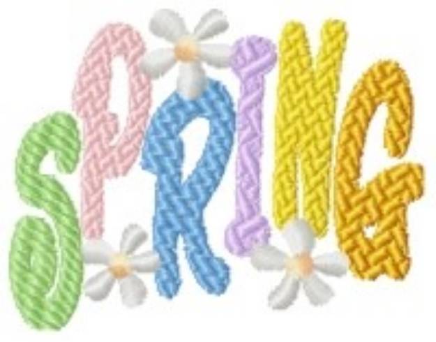 Picture of Spring Daisies Machine Embroidery Design