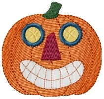 Folk Art Pumpkin Machine Embroidery Design