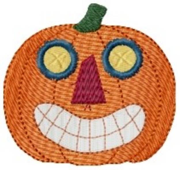 Picture of Folk Art Pumpkin Machine Embroidery Design