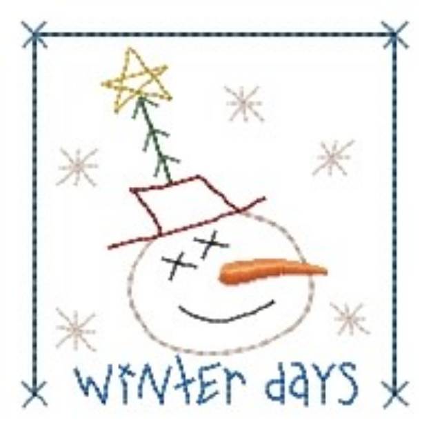 Picture of Winter Days Machine Embroidery Design