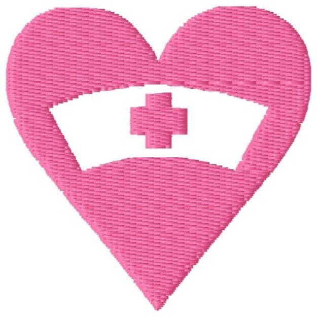Picture of Nurse Heart Machine Embroidery Design