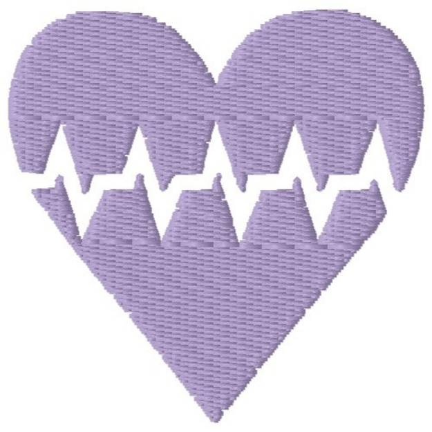 Picture of Heartbeat Heart Machine Embroidery Design