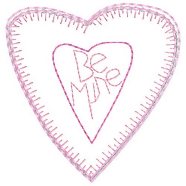 Picture of Be Mine Machine Embroidery Design