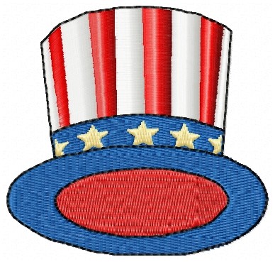 Uncle Sam Hat Machine Embroidery Design