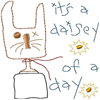 A Daisey Day Machine Embroidery Design