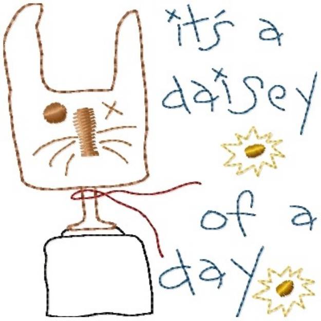 Picture of A Daisey Day Machine Embroidery Design
