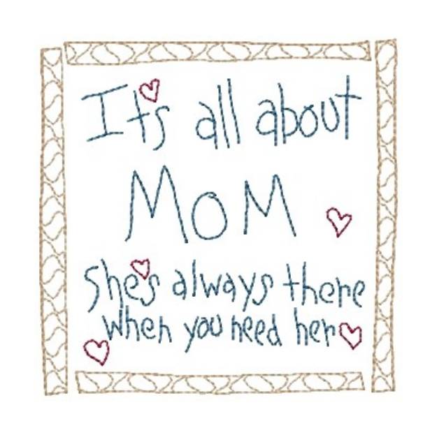 Picture of All About Mom Machine Embroidery Design