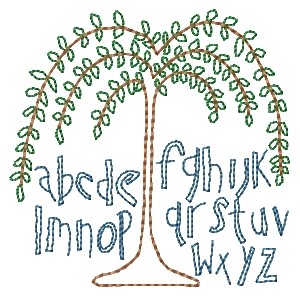 Tree Sampler Machine Embroidery Design
