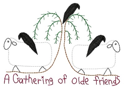 Old Friends Machine Embroidery Design