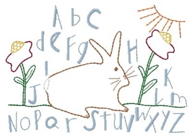 Picture of Rabbit Sampler Machine Embroidery Design