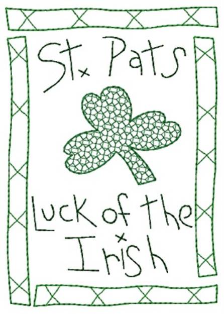 Picture of St Pats Machine Embroidery Design
