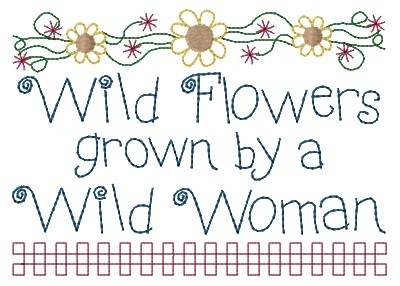 Wild Flowers Machine Embroidery Design