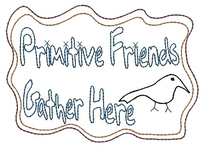 Primitive Friends Machine Embroidery Design