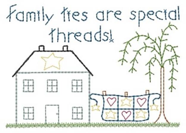 Picture of Family Ties Machine Embroidery Design