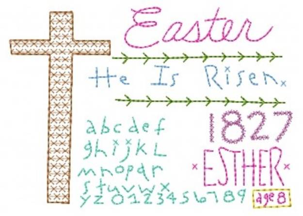 Picture of Easter Sampler Machine Embroidery Design