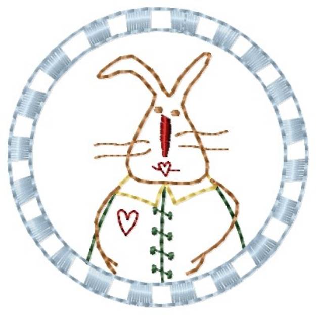 Picture of Bunny Rabbit Machine Embroidery Design