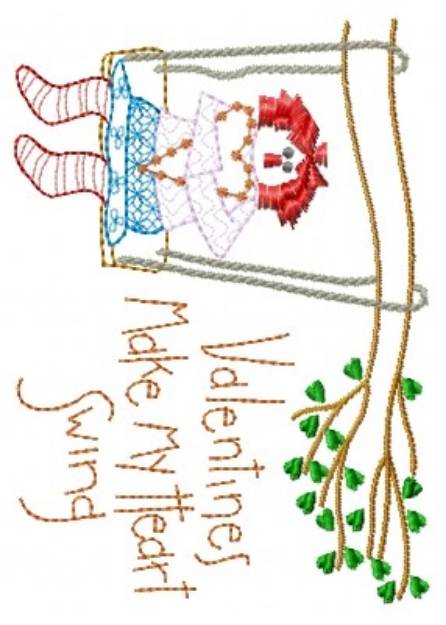 Picture of My Heart Swing Machine Embroidery Design