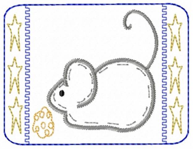 Picture of Mouse Outline Machine Embroidery Design