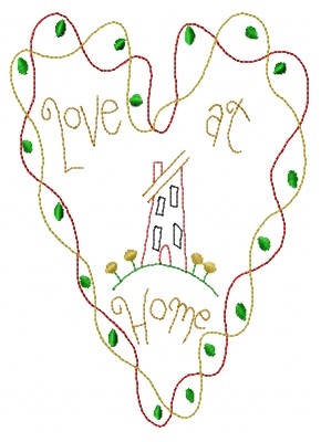 Love At Home Machine Embroidery Design