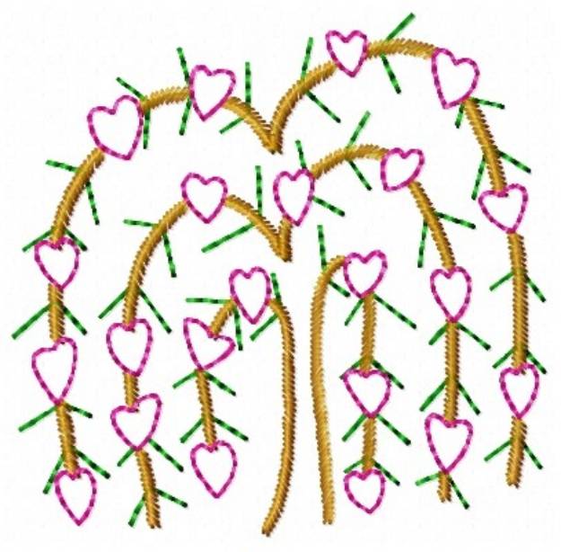 Picture of Love Tree Machine Embroidery Design