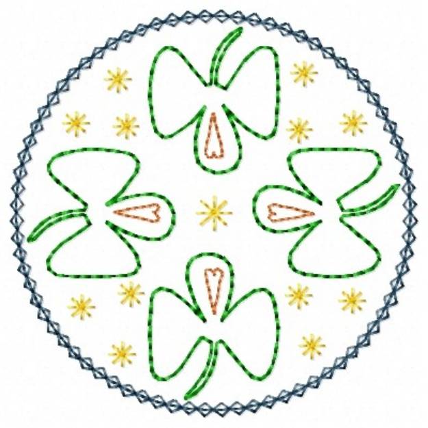 Picture of Shamrock Circle Machine Embroidery Design