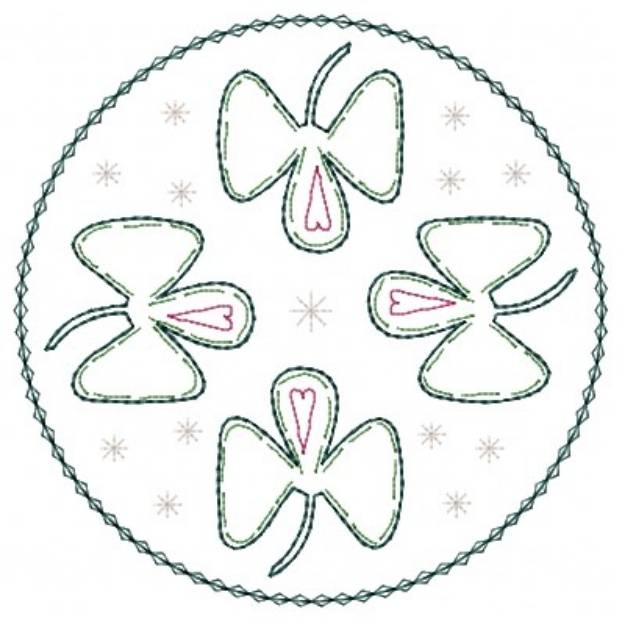 Picture of Shamrock Outline Machine Embroidery Design