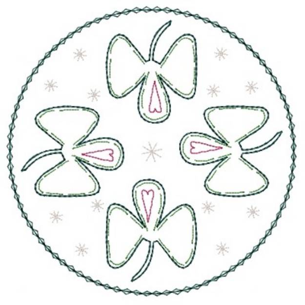 Picture of Circle Of Shamrocks Machine Embroidery Design