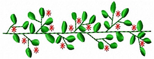 Plant Border Machine Embroidery Design