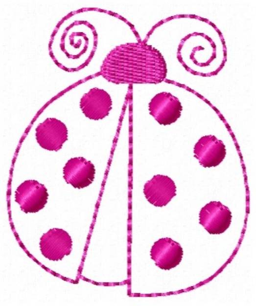 Picture of Ladybug Machine Embroidery Design