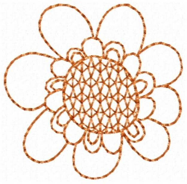 Picture of Flower Bloom Machine Embroidery Design