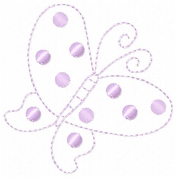 Picture of Outline Butterfly Machine Embroidery Design