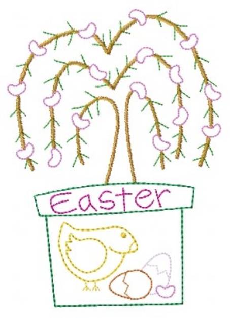 Picture of Easter Tree Machine Embroidery Design