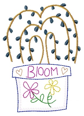 Tree Bloom Machine Embroidery Design