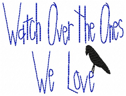 Watch Over Machine Embroidery Design