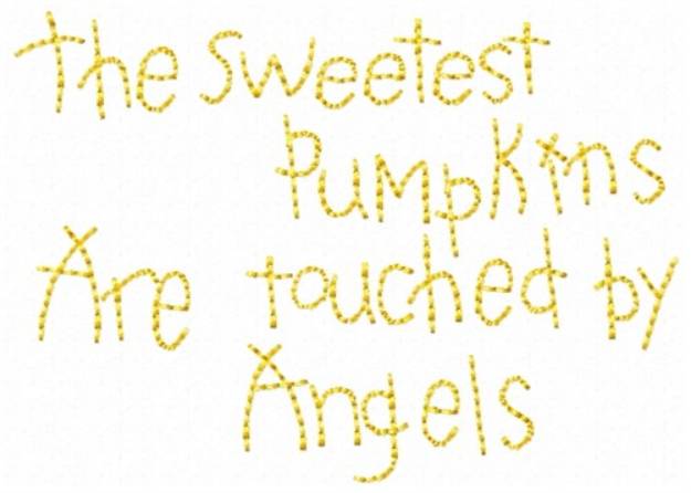 Picture of Sweetest Pumpkins Machine Embroidery Design