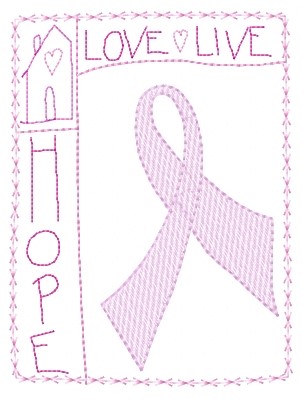 Love Live Hope Machine Embroidery Design