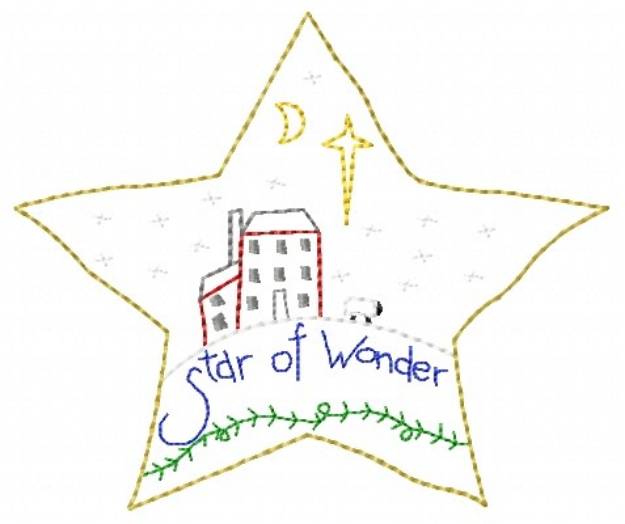 Picture of Star Of Wonder Machine Embroidery Design