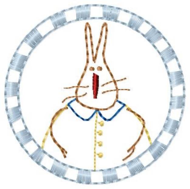 Picture of Primitive Bunny Machine Embroidery Design