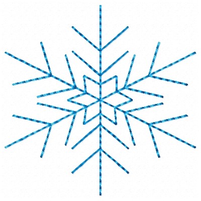 Snowflake Bluework Machine Embroidery Design