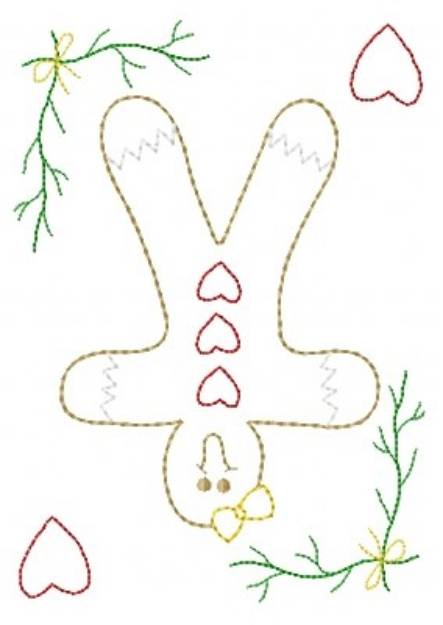 Picture of Gingerbread Cookie Machine Embroidery Design