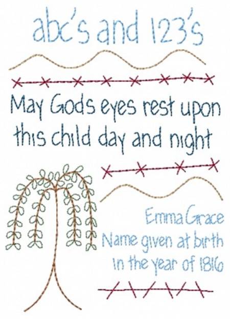 Picture of Gods Eyes Rest Machine Embroidery Design