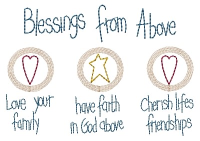 Blessings From Above Machine Embroidery Design