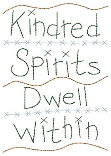Picture of Kindred Spirits Machine Embroidery Design
